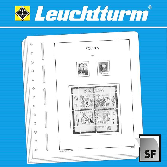 Leuchtturm feuilles complémentaires SF Pologne 2025