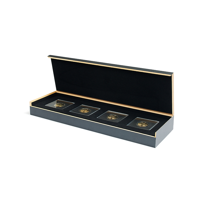 Ecrin Numismatique Luxor pour quatre Quadrum capsule de monnaie