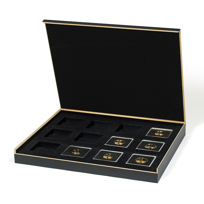 Ecrin Numismatique Luxor pour douze Quadrum capsule de monnaie