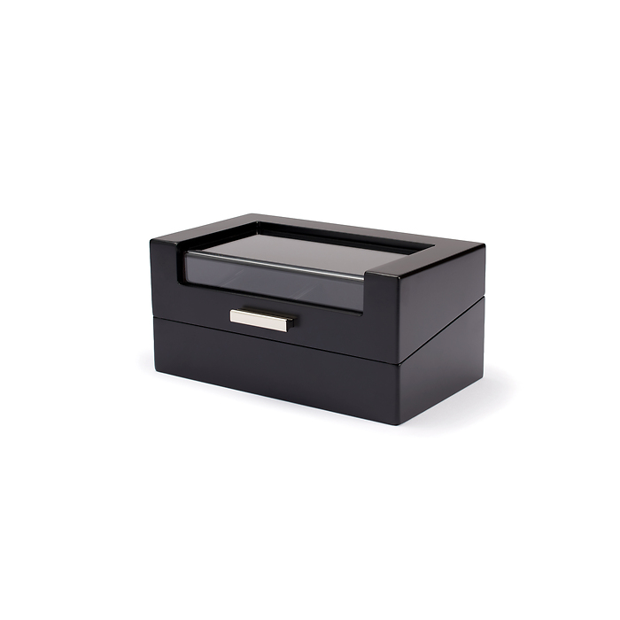 Coffret à montres Tempor, 3 compartiments, noir