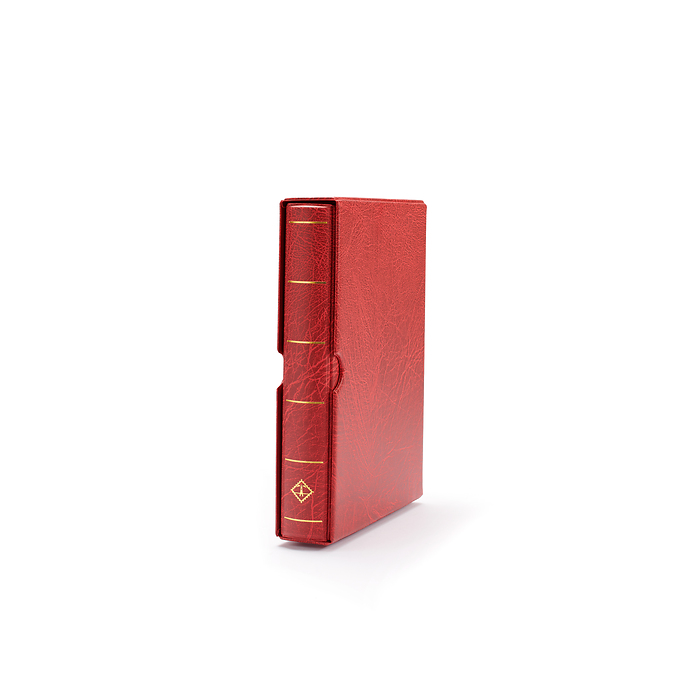Reliure à anneaux Vario F avec étui de protection, rouge
