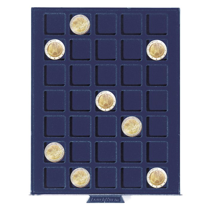 Petit Médaillier Smart, 35 Compartiments carrés jusqu'à 27 mm Ø