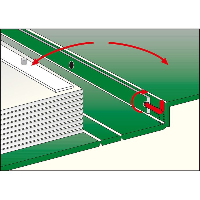 LEUCHTTURM Reliure à barre rotative PERFECT DP, avec étui de protection, rouge