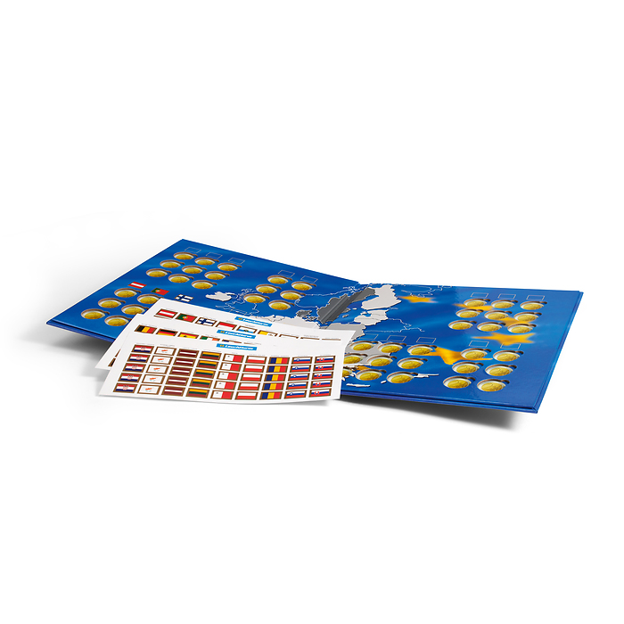 Album Numismatique Presso, Euro collection pour pièces de monnaie de 2 Euros