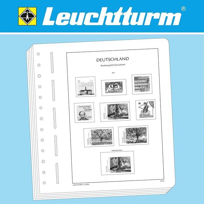 LEUCHTTURM Feuilles préimprimées Berlin 1970-1974