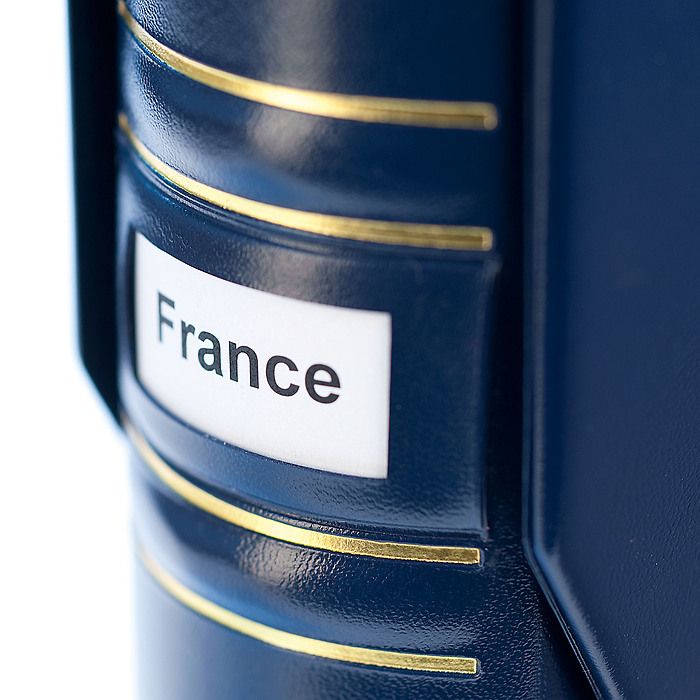 Reliure à anneaux Grande Signum, Classique avec champ d'étiquetage avec étui de prot, bleu