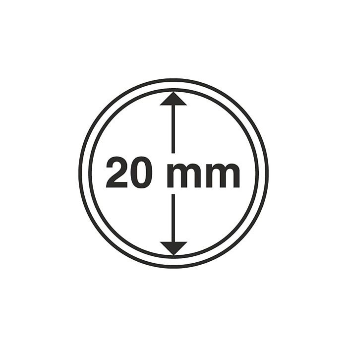 Capsules pour pièces de monnaie diamètre intérieur 20 mm