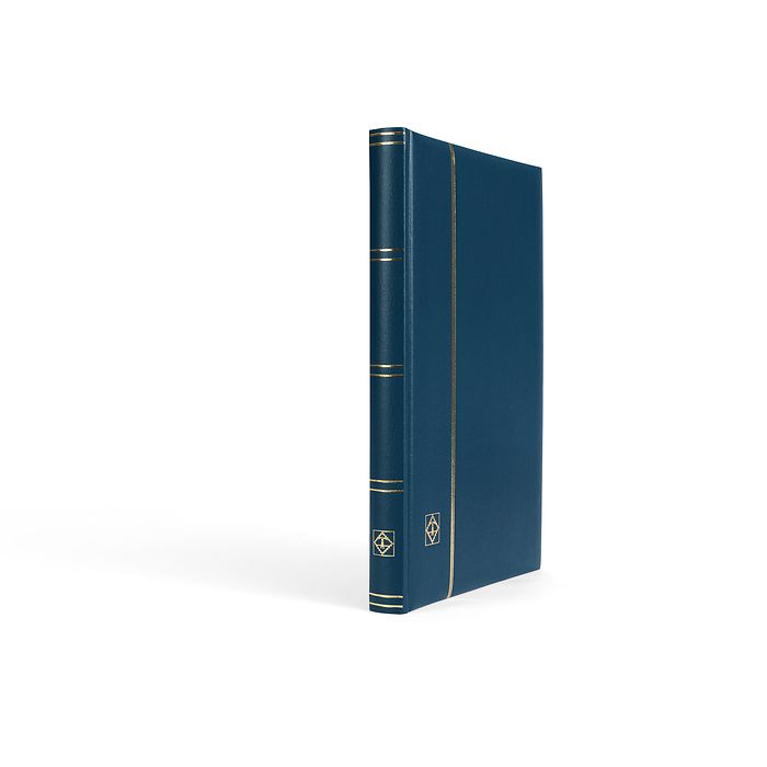 Classeur Premium, DIN A4, 32 pages noires, couverture ouatée en LEFA, bleu