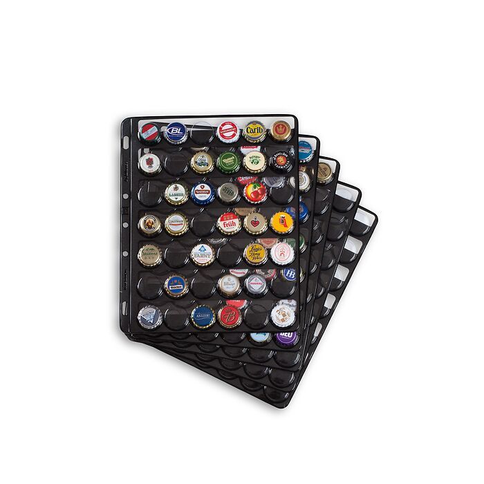 Recharges Compart, pour 42 muselets de champagne / capsules, noir