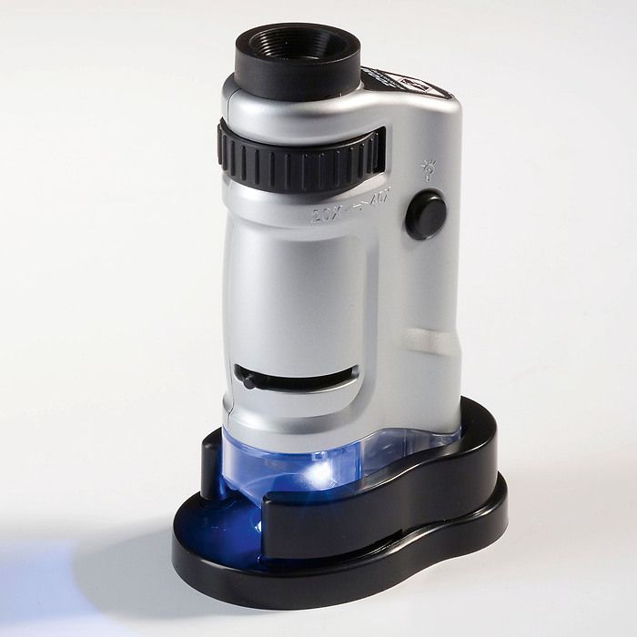 Microscope avec Zoom et LED, 20 fois et 40 Fois