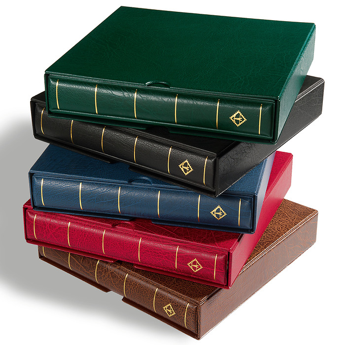 Leuchtturm Reliure à anneaux Excellent DE, avec étui de protection, rouge