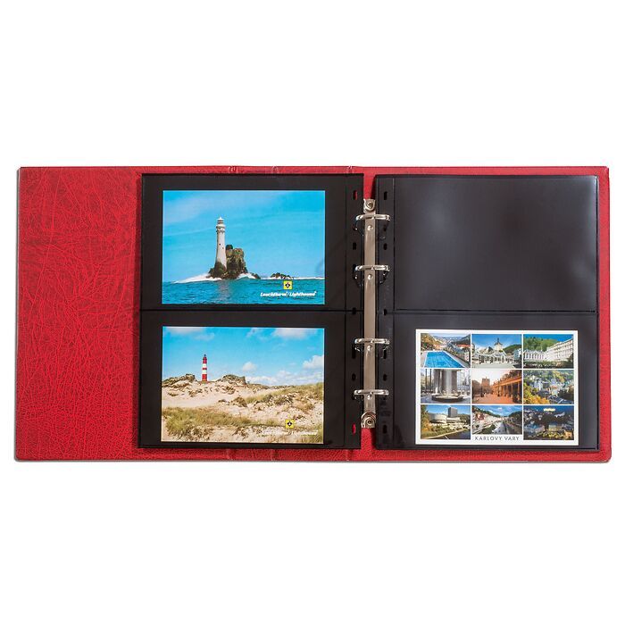 Reliure Optima Gigant, avec étui de protection, rouge