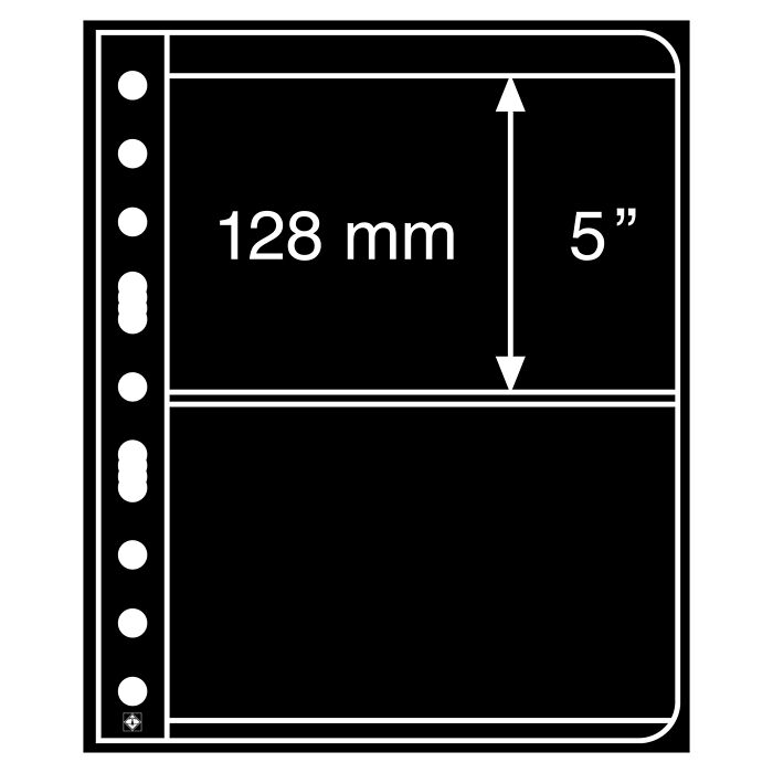 Pochettes plastiques Vario, 2  Compartiments, pellicule noire