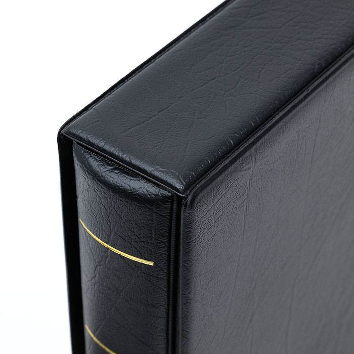 Reliure à anneaux Optima F, avec étui de protection, noir