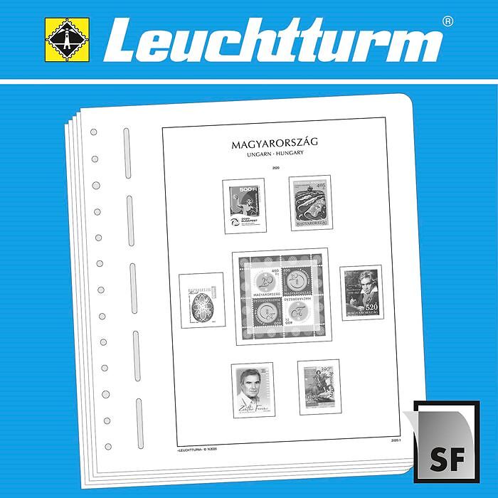 LEUCHTTURM SF-Feuilles préimprimées Hongrie 1975-1979