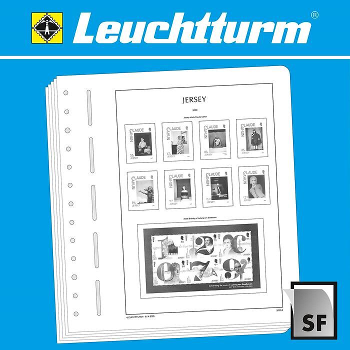 LEUCHTTURM SF-Feuilles préimprimées Jersey 1989-1999