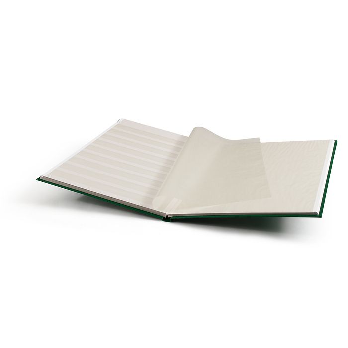 Classeur Basic, DIN A4, 16 pages blanches, couverture non matelassée, vert