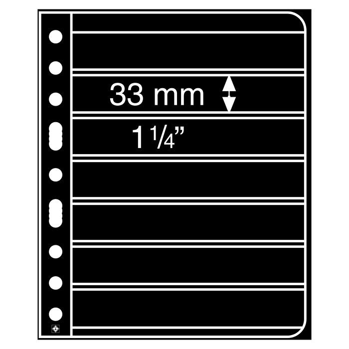 Pochettes plastiques Vario, 7  Compartiments, pellicule noire