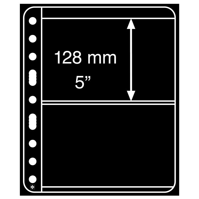 Pochettes plastiques Vario Plus, extra rigides, 2 Compartiments, noir