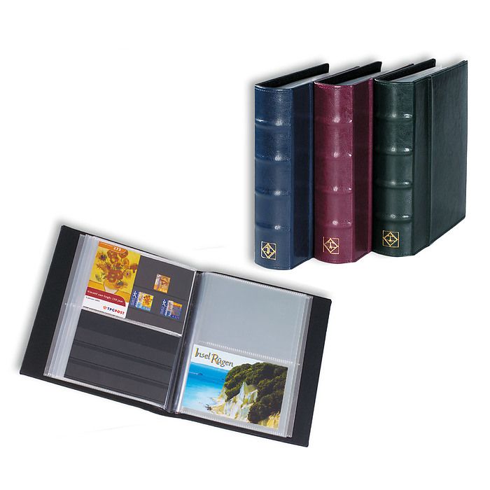 Album Cartes Postales pour 50 Pochettes transparentes, bleu