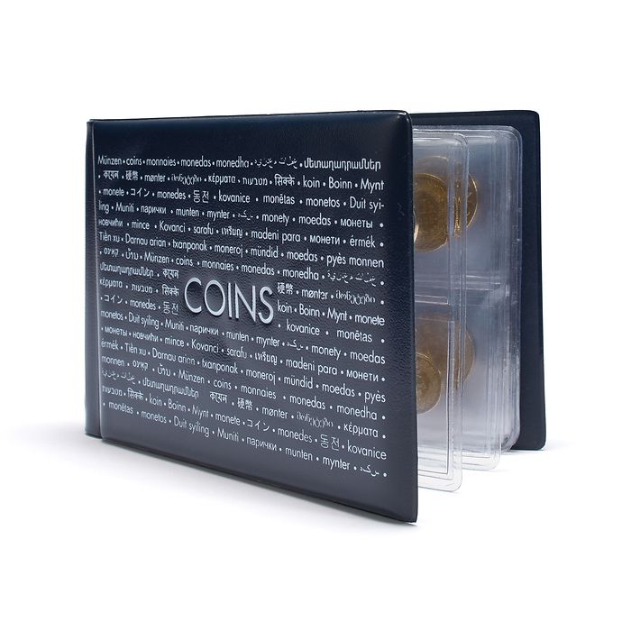 Album de poche pour 48 pièces   de monnaie, blue