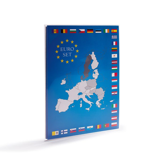 Carte de collection pour 1 série de pièces d’Euro