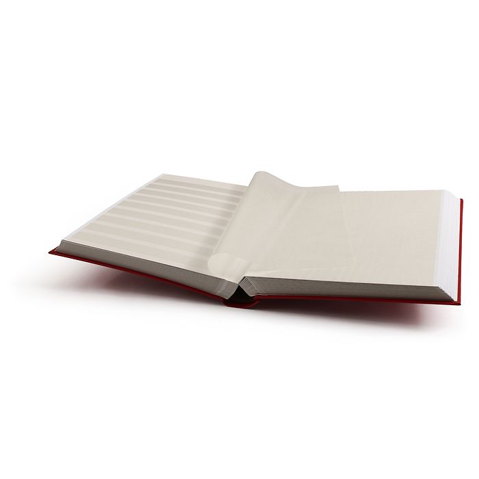 Classeur Basic, DIN A4, 64 pages blanches, couverture non matelassée, rouge