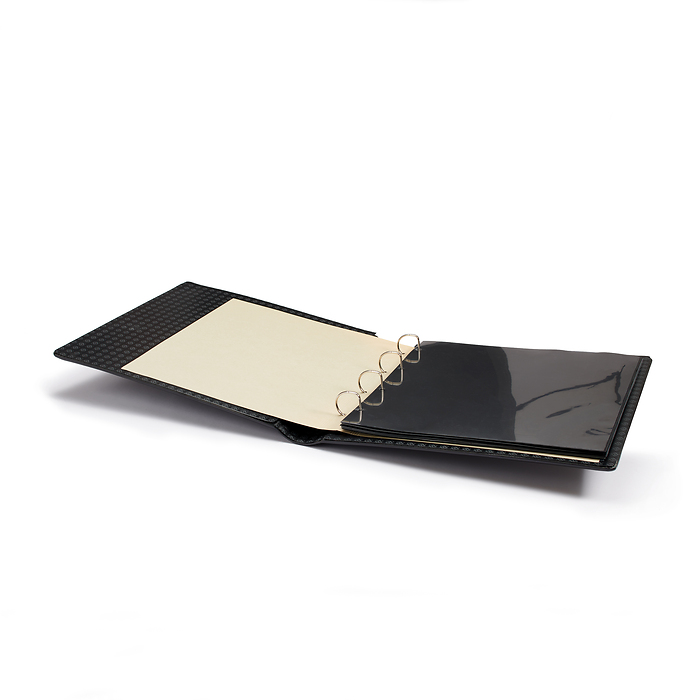 Reliure à anneaux Maximum, design classique avec cassette de protection, noir