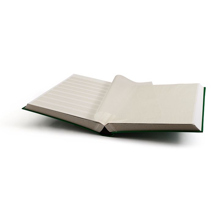 Classeur Basic, DIN A4, 64 pages blanches, couverture non matelassée, vert