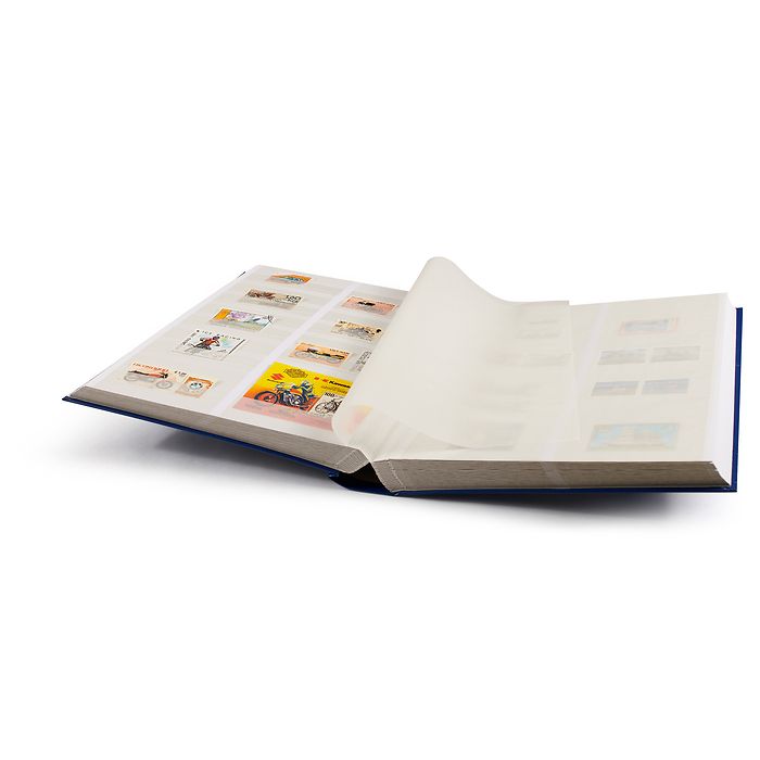 Classeur Basic, DIN A4, 64 pages blanches, divisé, couverture non matelassée, bleu