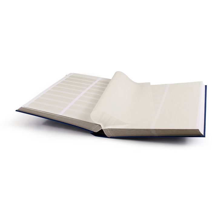 Classeur Basic, DIN A4, 64 pages blanches, divisé, couverture non matelassée, bleu