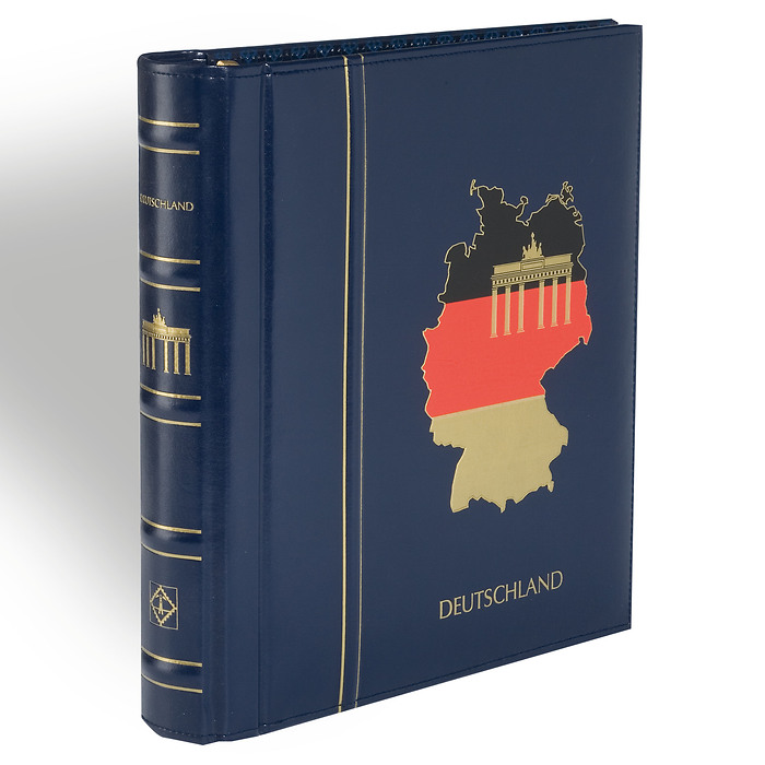 Leuchtturm Album préimprimé, DEUTSCHLAND, Classic. Band III,1995-2004. Bleu, incl. étui.