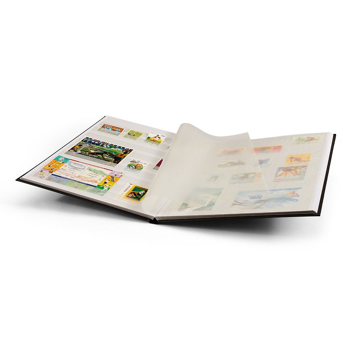 Classeur Basic, DIN A4, 16 pages blanches, couverture non matelassée, noir