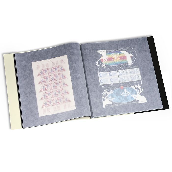 Album pour 24 feuilles entières surdimensionnées maxi. 340x370 mm