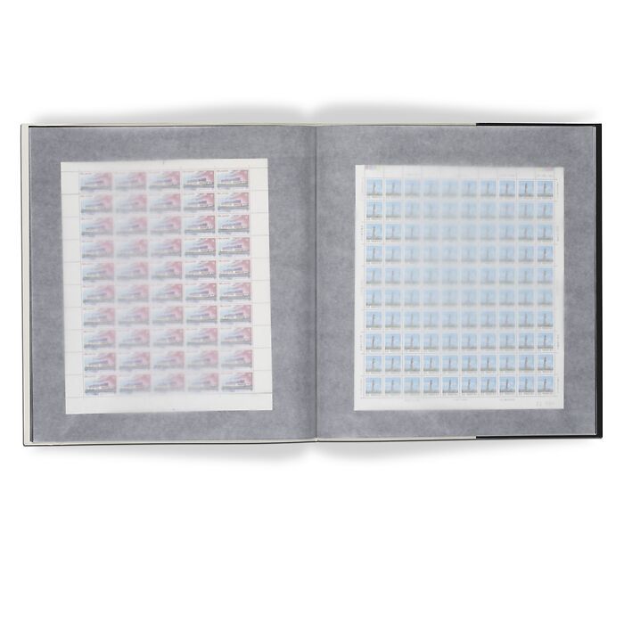 Album pour 24 feuilles entières surdimensionnées maxi. 340x370 mm