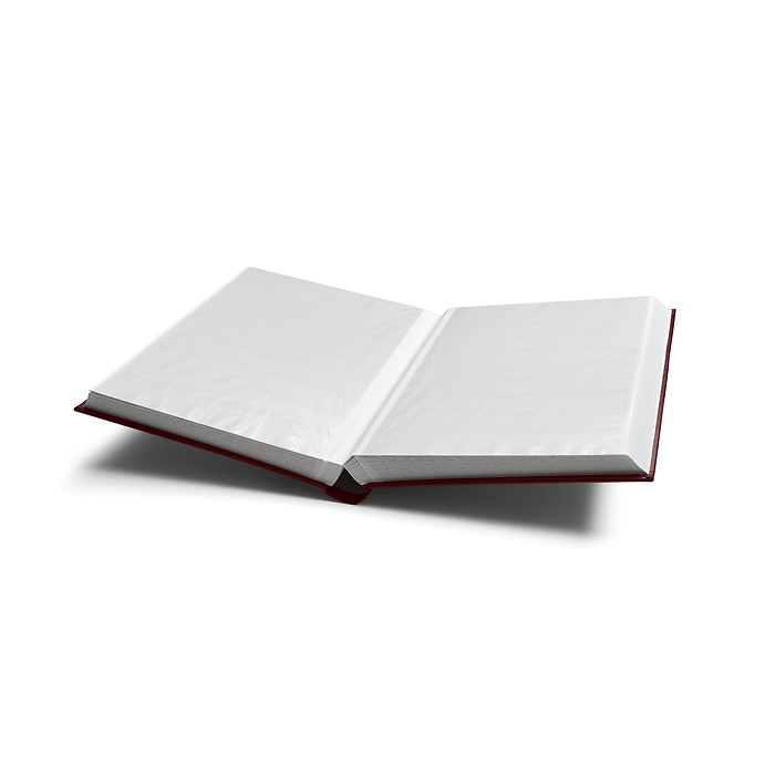 Classeur Comfort, DIN A4, 64 pages blanches, couverture matelassée, bordeaux