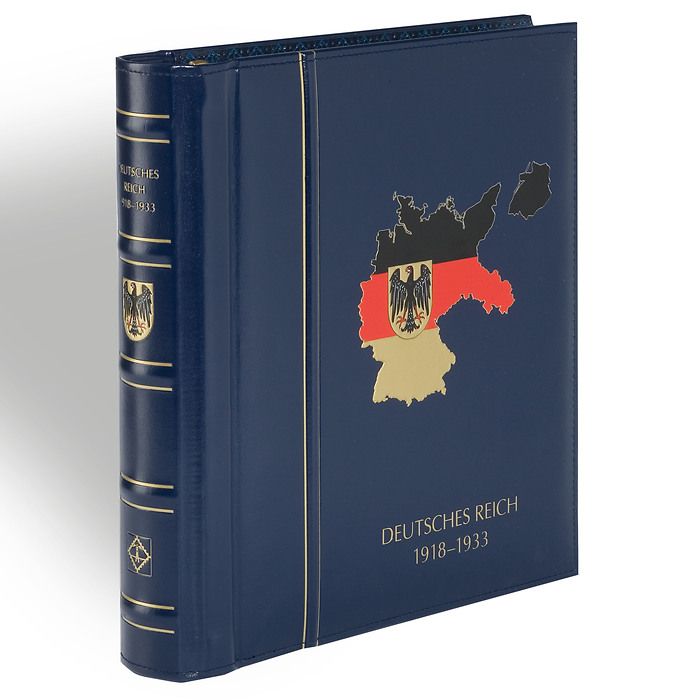 Leuchtturm Album préimprimé Perfect DP, design classique DEUTSCHES REICH 1919-1932, bleu