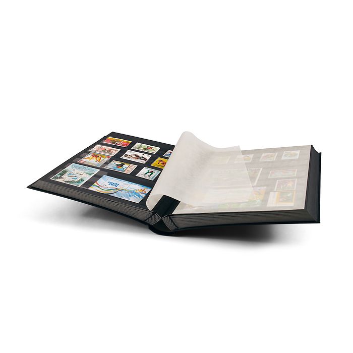 Classeur Basic, DIN A4, 64 pages noires, couverture non matelassée, noir
