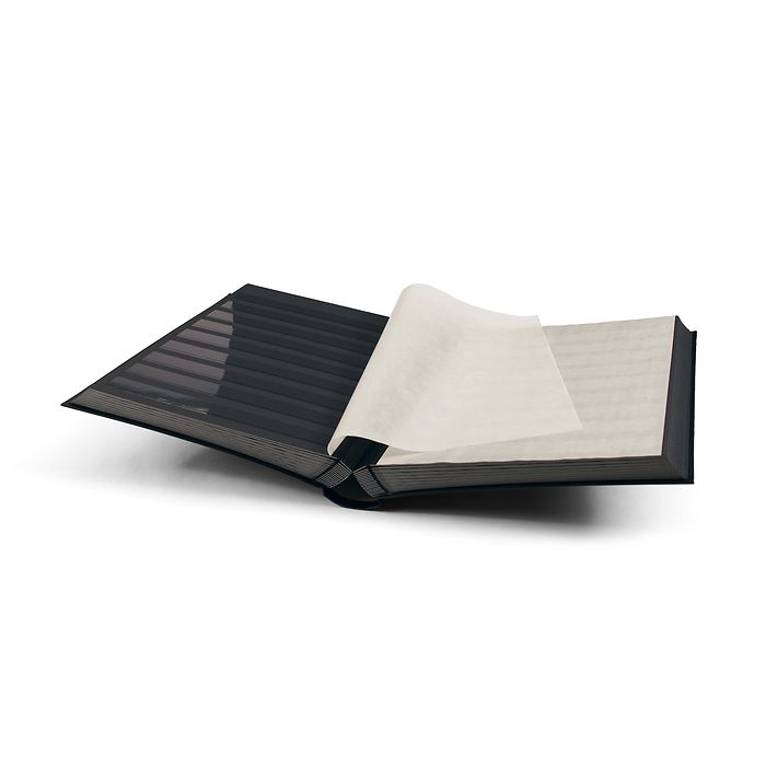 Classeur Basic, DIN A4, 64 pages noires, couverture non matelassée, noir