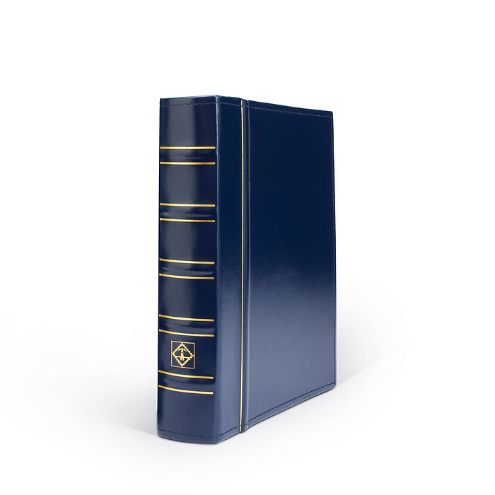 Album Numismatique Optima, design classique avec étui de protection, bleu