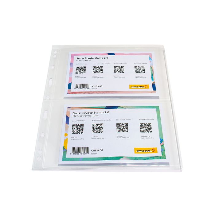 Pochettes plastiques Vario, 2  Compartiments, pellicule transparente