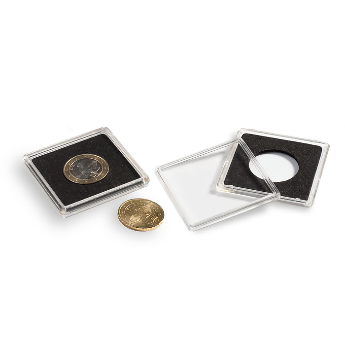 capsules Quadrum pour pièces de monnaie de diamètre intérieur 23 mm