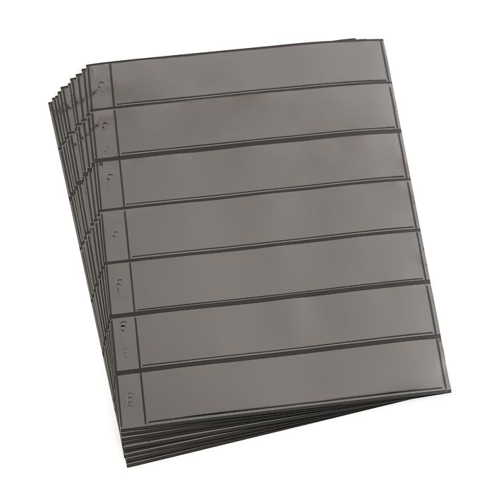 Pochettes plastiques Optima, 7 Compartiments, noir