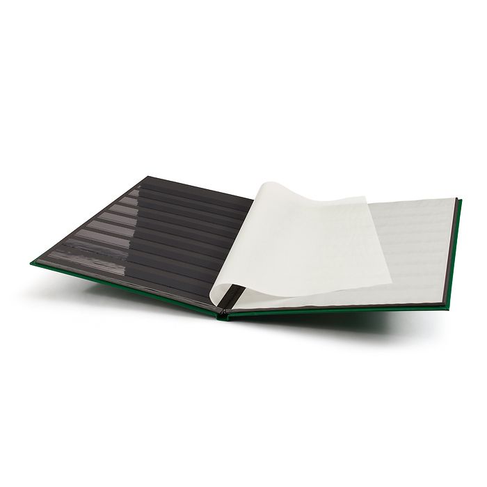 Classeur Basic, DIN A4, 16 pages noires, couverture non matelassée, vert