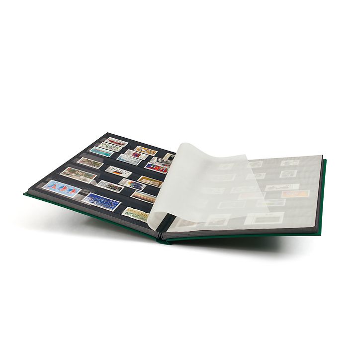 Classeur Basic, DIN A4, 32 pages noires, couverture non matelassée, vert