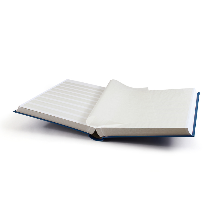 Classeur Basic, DIN A4, 64 pages blanches, couverture non matelassée, bleu