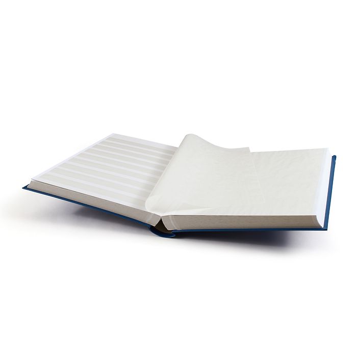 Classeur Basic, DIN A4, 64 pages blanches, couverture non matelassée, bleu