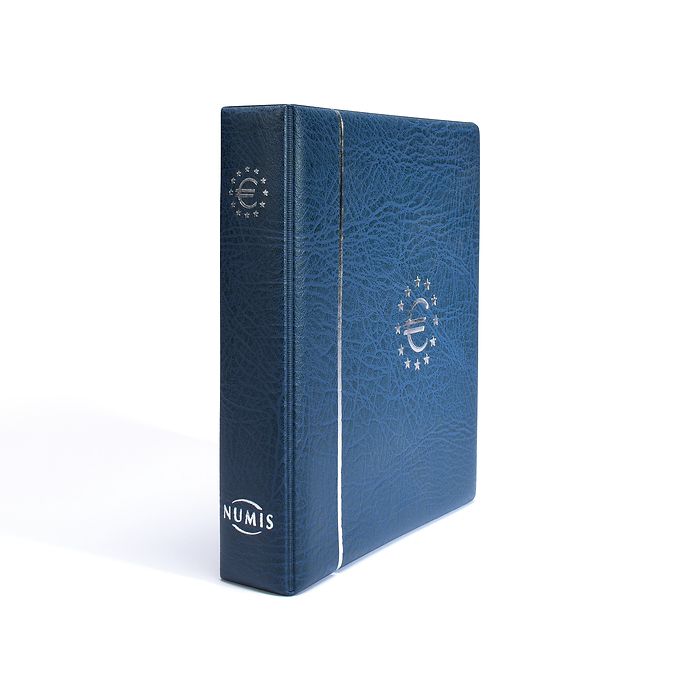 Album Numismatique pour Euros, format Numis, bleu