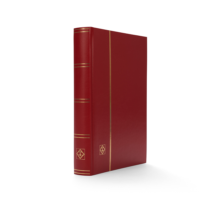 Classeur Basic, DIN A4, 64 pages noires, couverture non matelassée, rouge