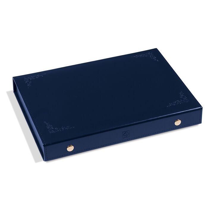 Coffret Numismatique L, 4 plateaux inclus, bleu